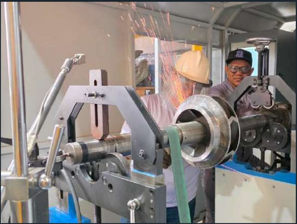 Balanceo dinámico y alineación de precisión de rotor en el taller